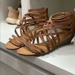 brown sandals